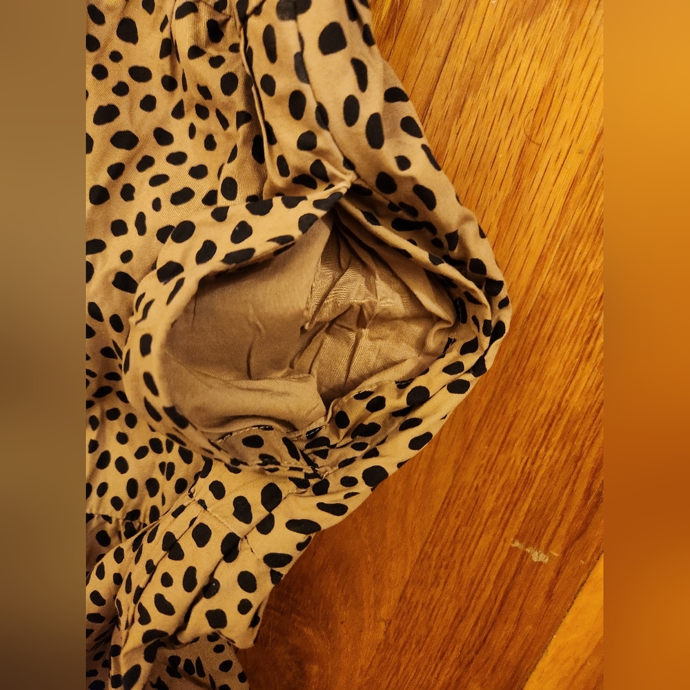 J. CREW Cheetah Animal Print Ruffle VNeck And Shoulders Tiered Midi Dress - Picture 10 of 16